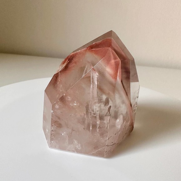 Fire Amphibole Quartz Point Angel Phantom Crystal Natural High Quality - Picture 3 of 5